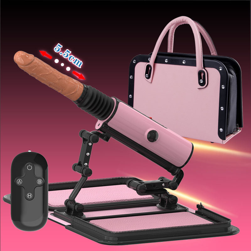Handbag Sex Machine - Remote Control Thrusting Dildo Powerful Adult Stroker