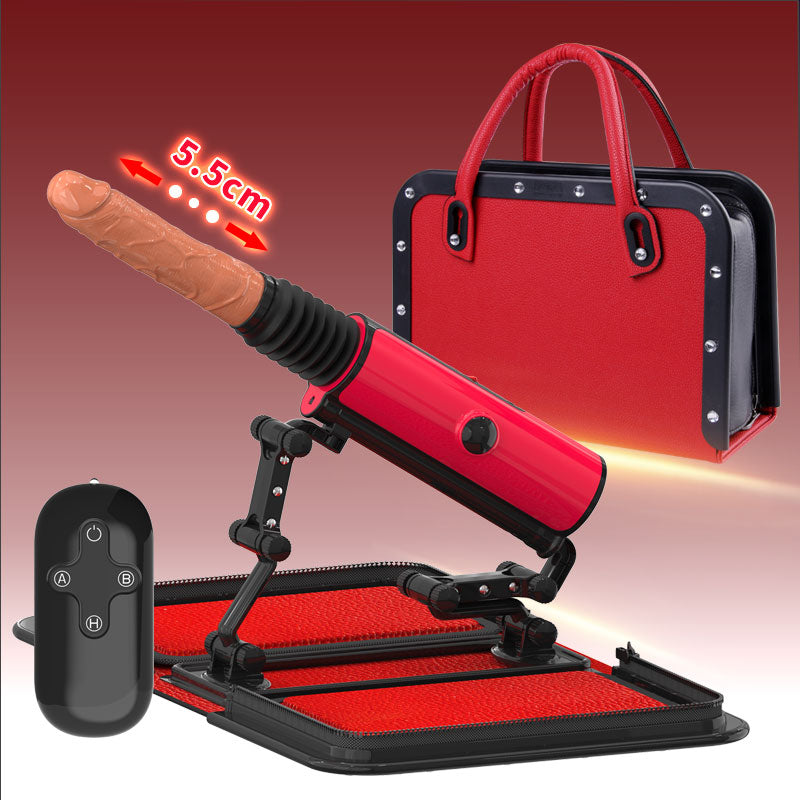 Handbag Sex Machine - Remote Control Thrusting Dildo Powerful Adult Stroker