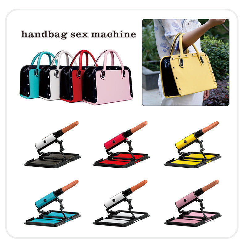 Handbag Sex Machine - Remote Control Thrusting Dildo Powerful Adult Stroker