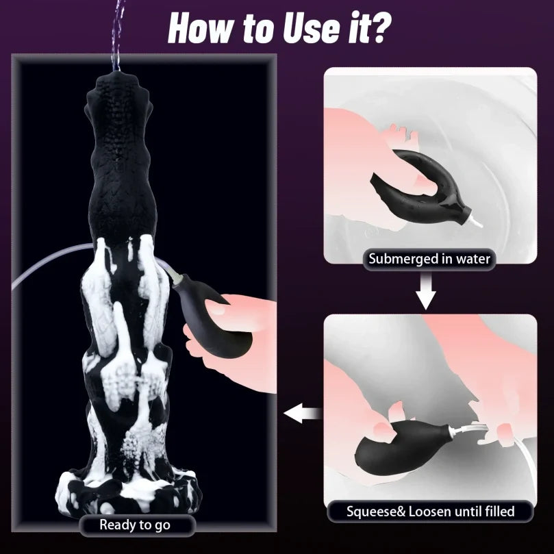 Monster Dog Knot Dildo – Squirting Fantasy Dildo | Medical-Grade Silicone | Domlust