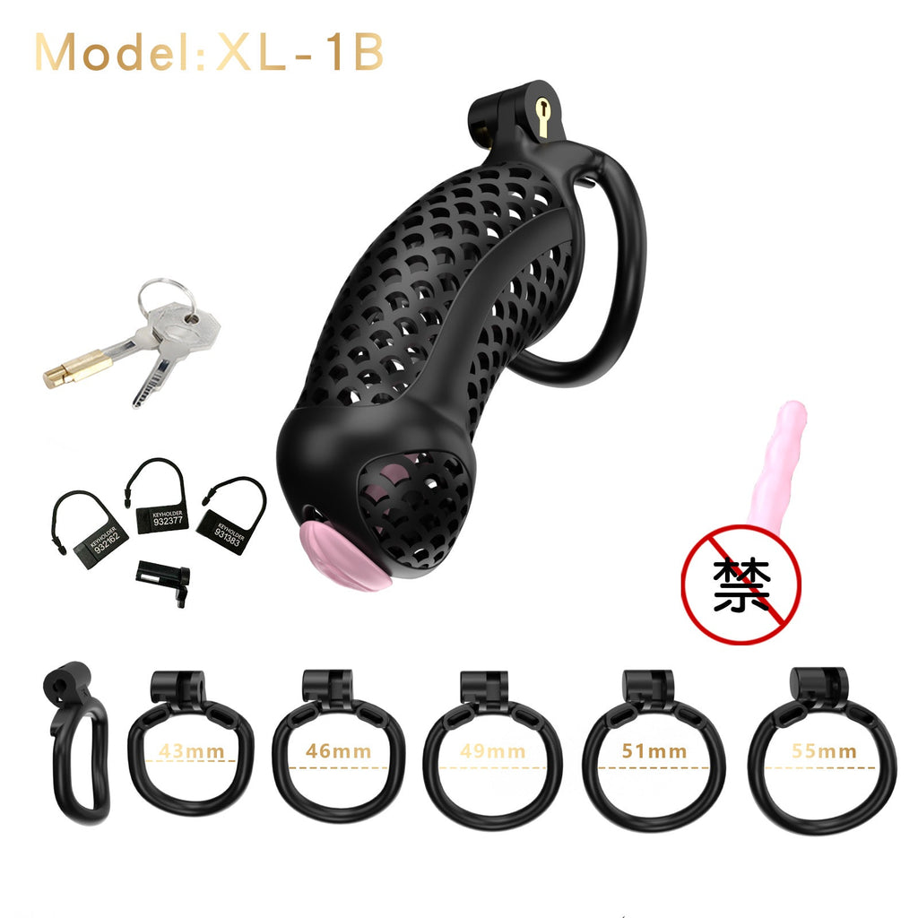 Oversized Chastity Device – Lightweight Resin with Ventilation & Strap