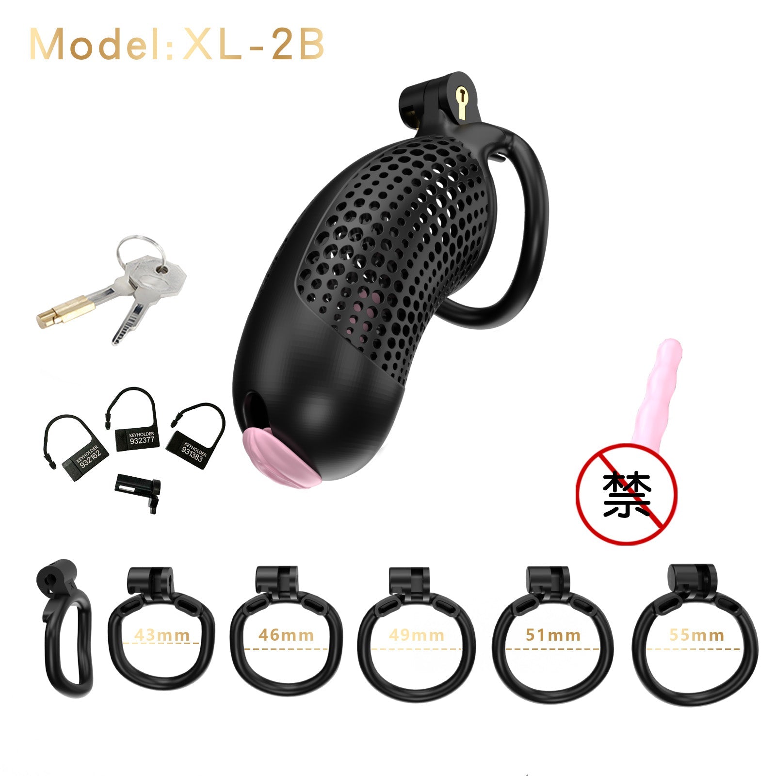 Oversized Chastity Device – Lightweight Resin with Ventilation & Strap