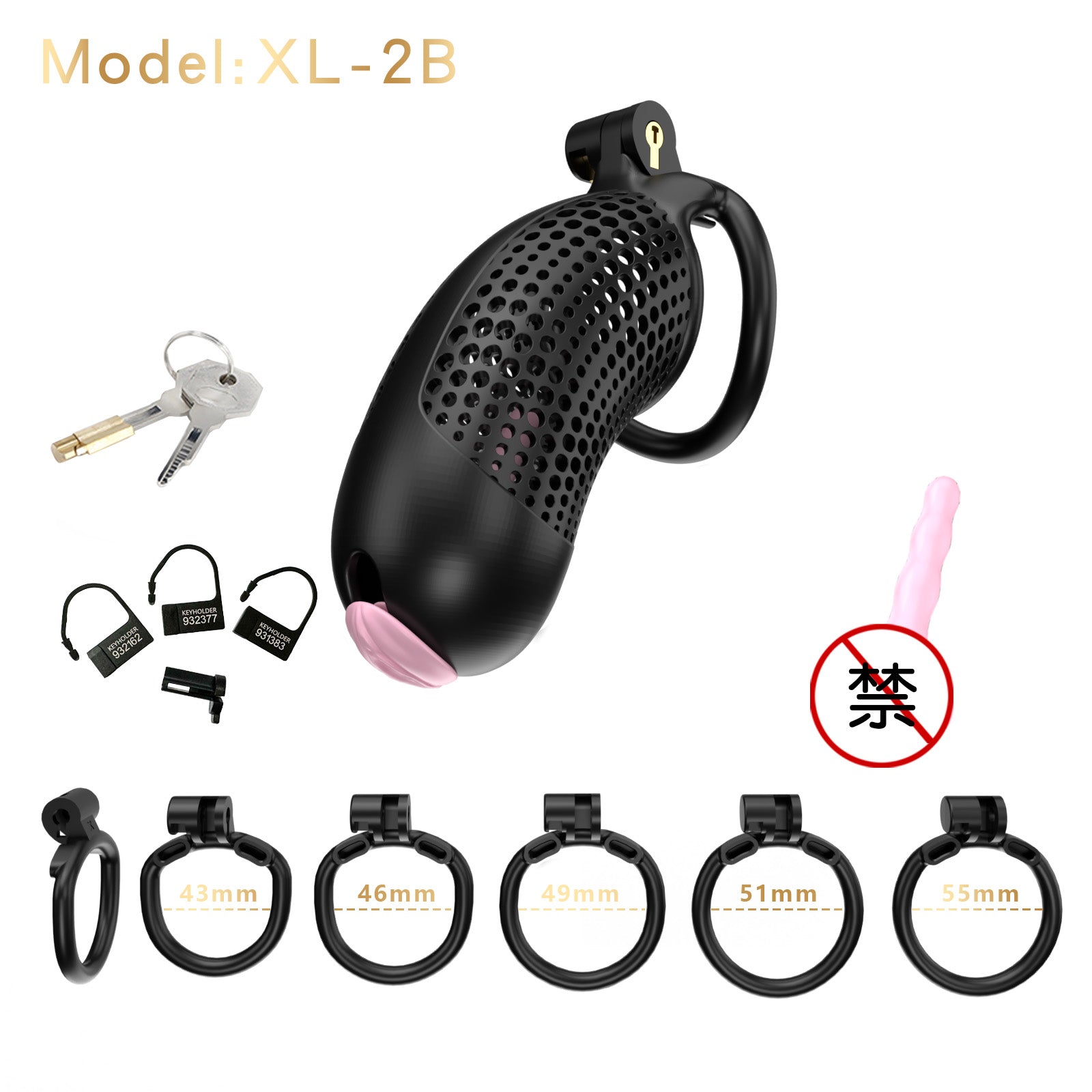 Oversized Chastity Device – Lightweight Resin with Ventilation & Strap