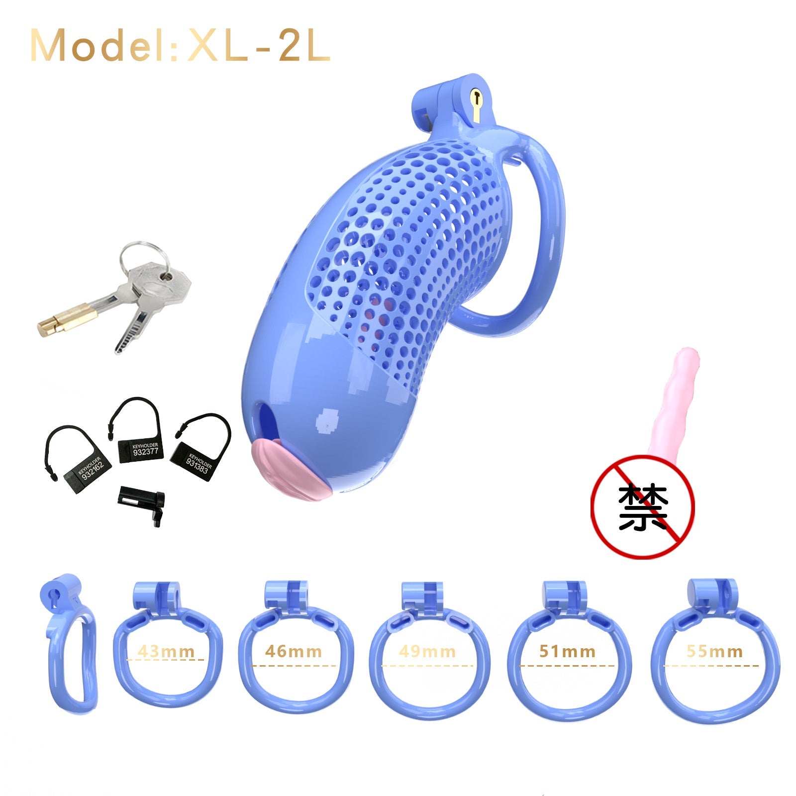 Oversized Chastity Device – Lightweight Resin with Ventilation & Strap