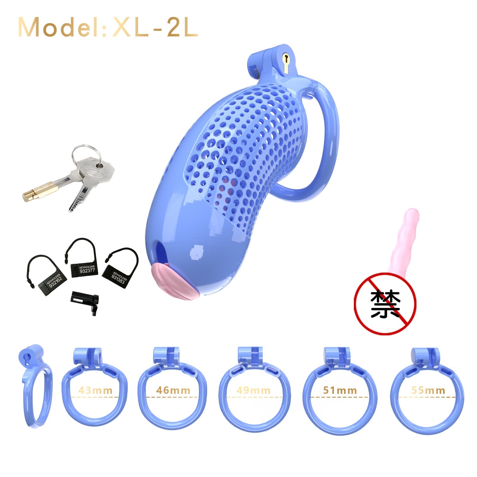 Oversized Chastity Device – Lightweight Resin with Ventilation & Strap