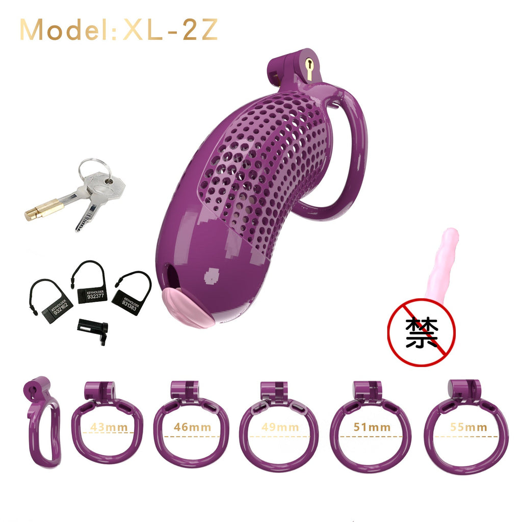 Oversized Chastity Device – Lightweight Resin with Ventilation & Strap