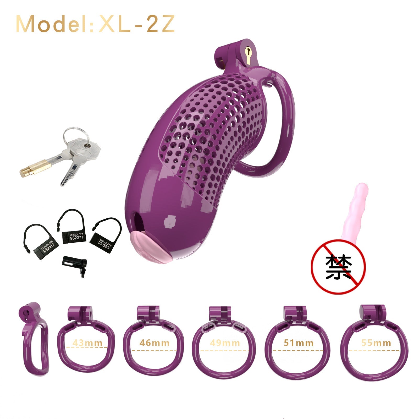 Oversized Chastity Device – Lightweight Resin with Ventilation & Strap