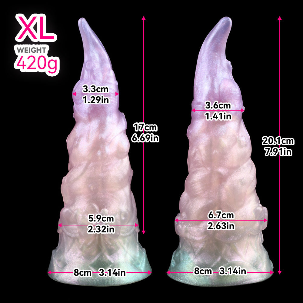 Ice Cream Fantasy Dildo — Crystal Clear Silicone Monster Dildo & Butt Plug |