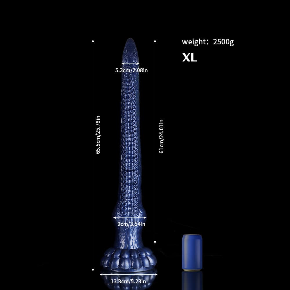 Eel Blue Oversized Tentacle Anal Plug