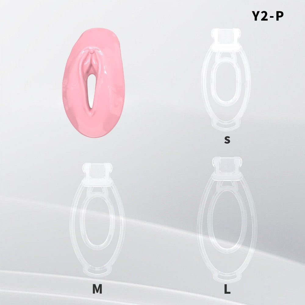 Fufu Clip Resin Sissy Chastity Cage