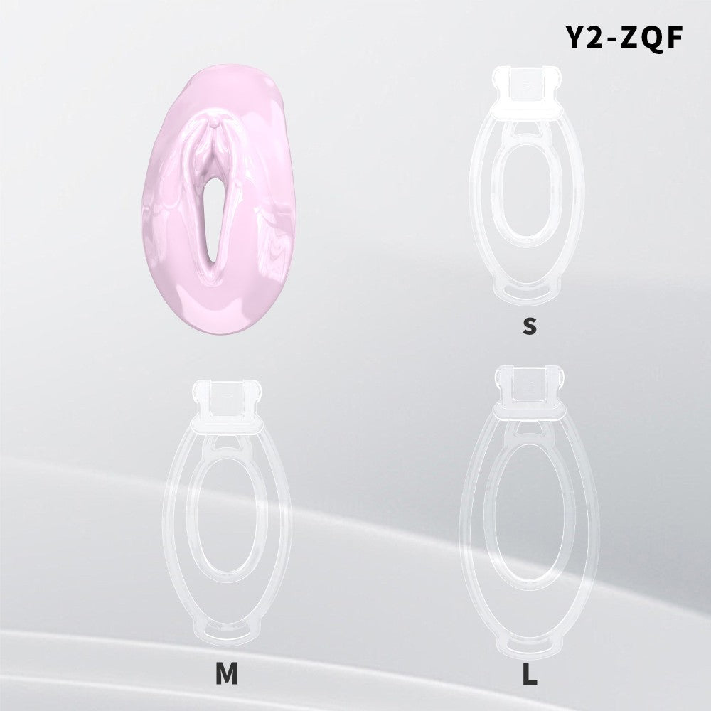 Fufu Clip Resin Sissy Chastity Cage