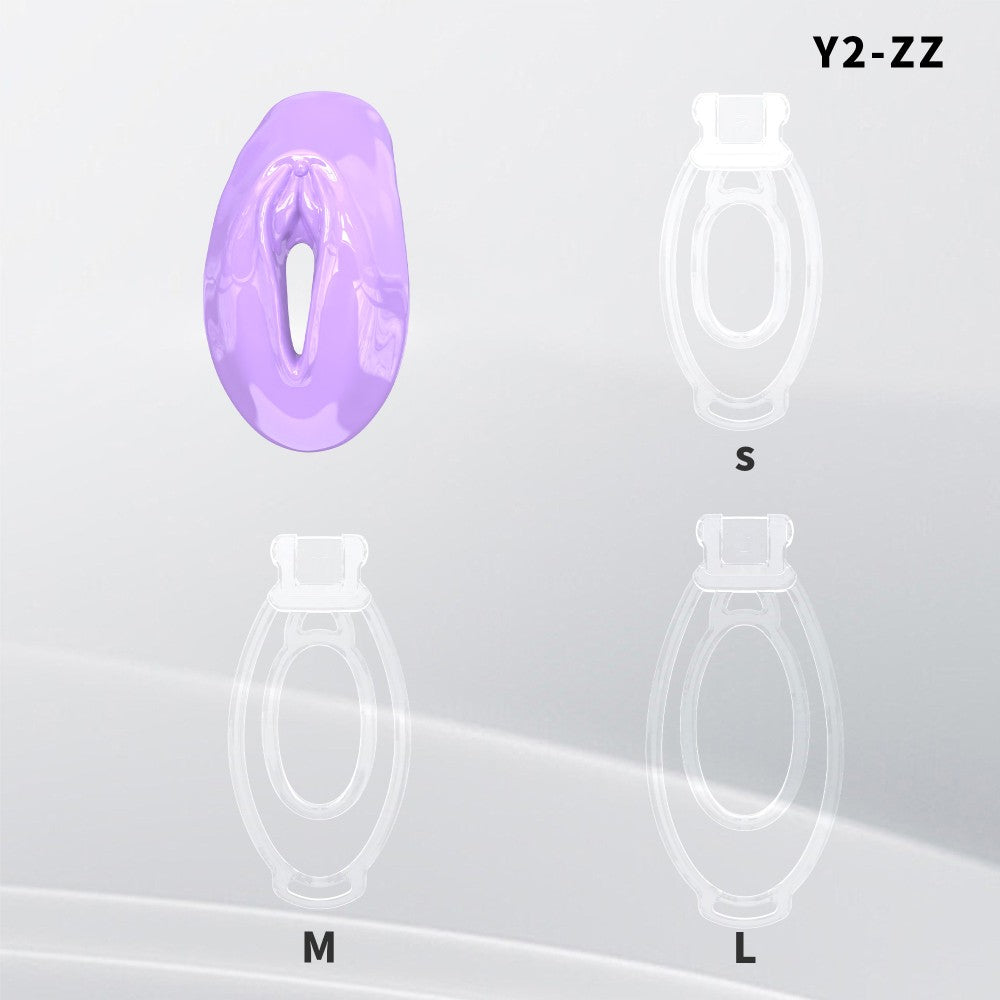 Fufu Clip Resin Sissy Chastity Cage