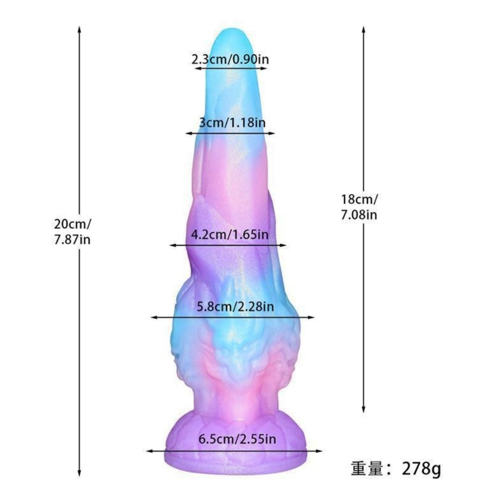 Alien Xenomorph Monster Dildo – Irregular Texture Fantasy Silicone Dildo with Suction Cup S/L | Domlust