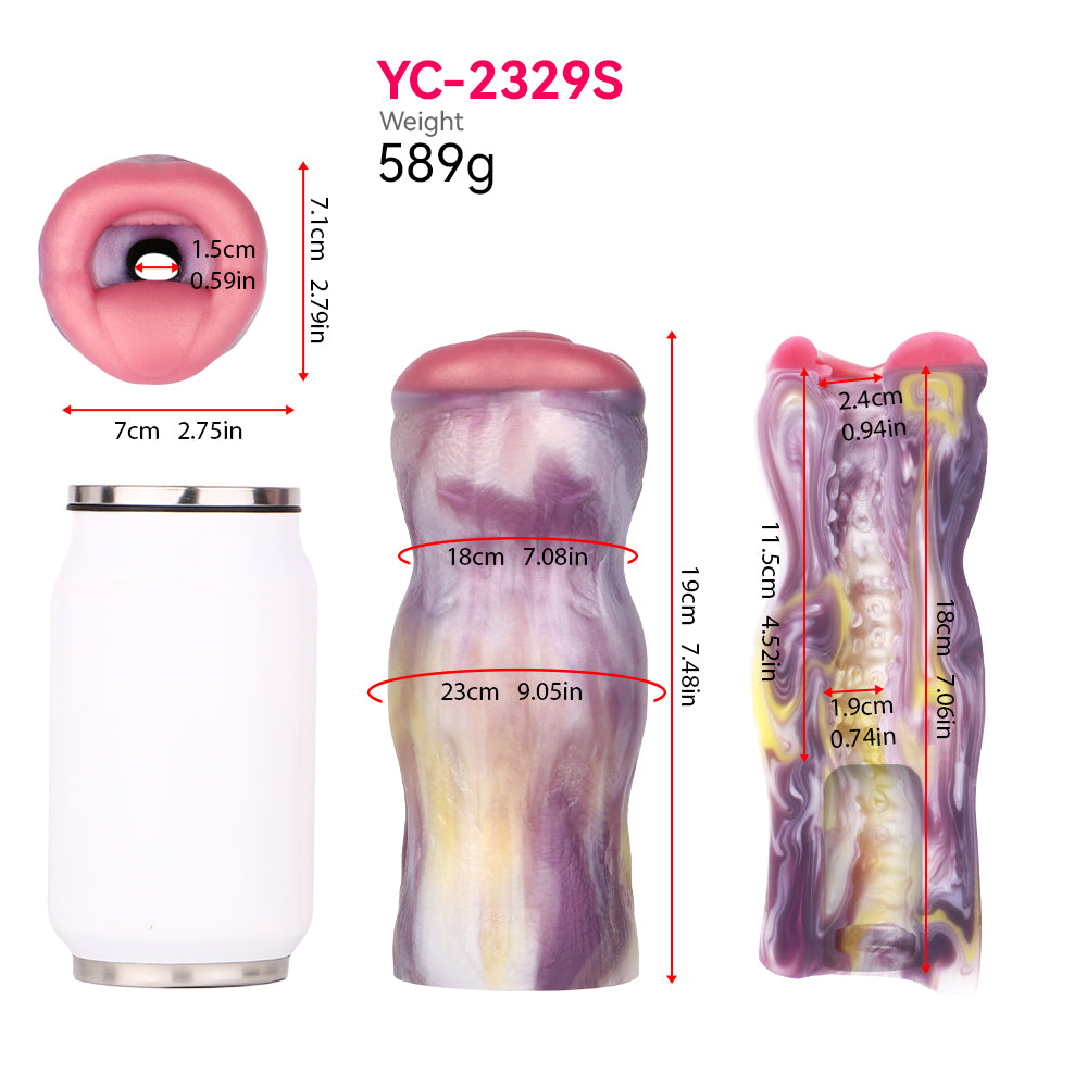 Deep Vacuumn Pocket Pussy Penis Pump - ELDRITCH LIPS Oral Sex Men Masturbation