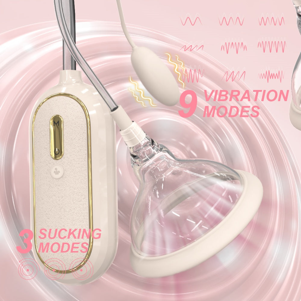 Vibrating Clit Sucker Nipple Pussy Pump - 2-in-1 Premium Silicone Women Masturbation Sex Toy