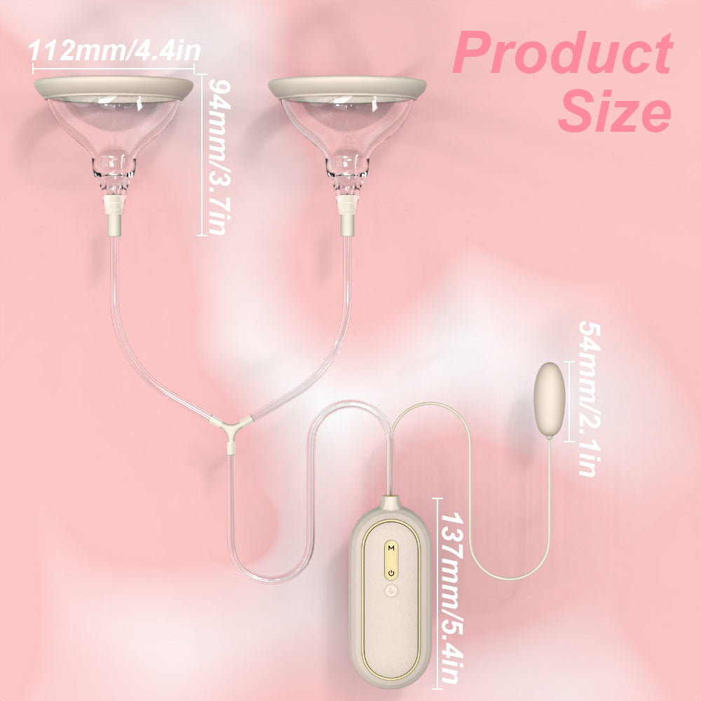 Vibrating Clit Sucker Nipple Pussy Pump - 2-in-1 Premium Silicone Women Masturbation Sex Toy