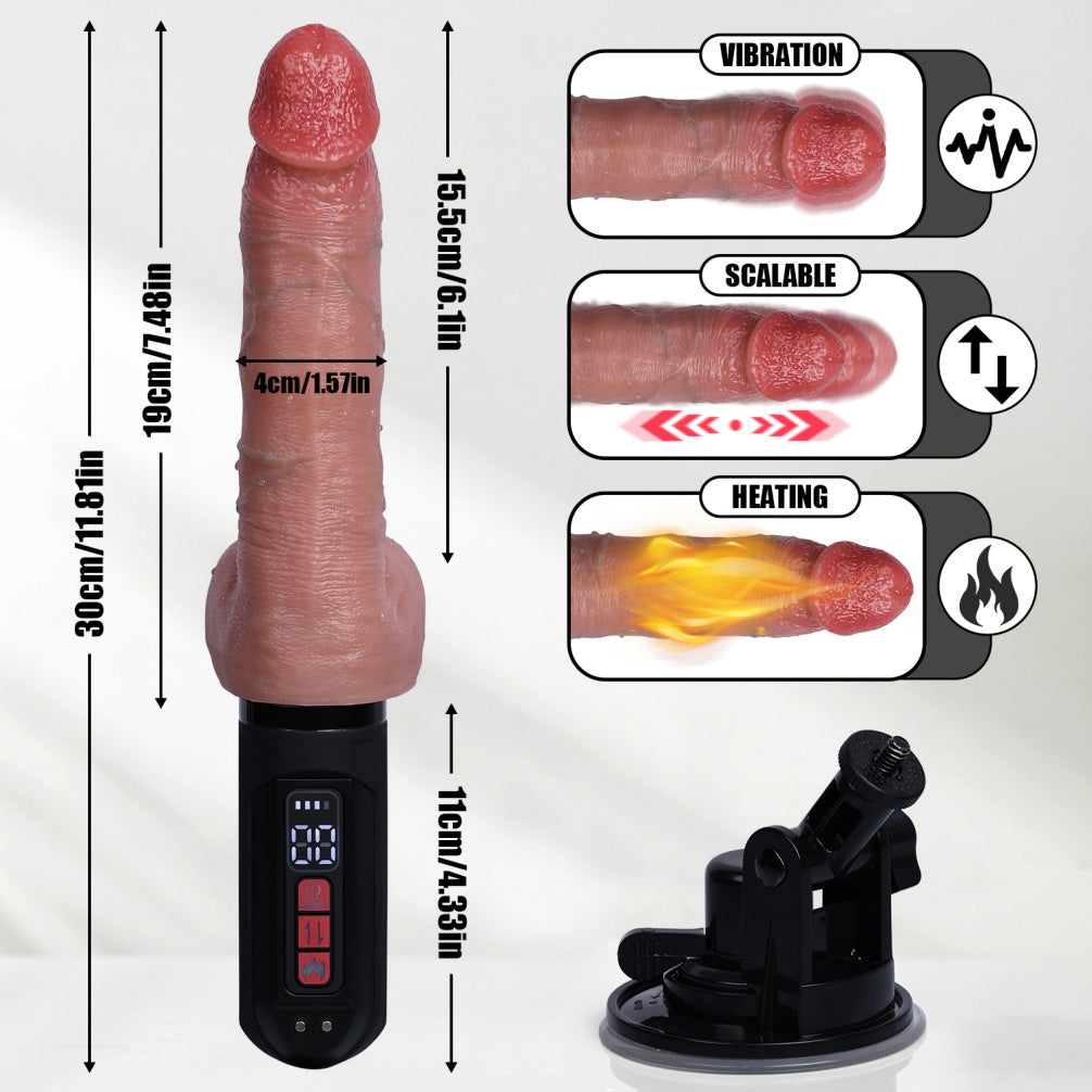 Thrusting Dildo Machine | Heated 180° Sex Machine – Domlust Fetish