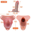 Penis Extender Male Strapon Pants - Huge Cock Sleeve Realistic Hollow Dildo Enlarger