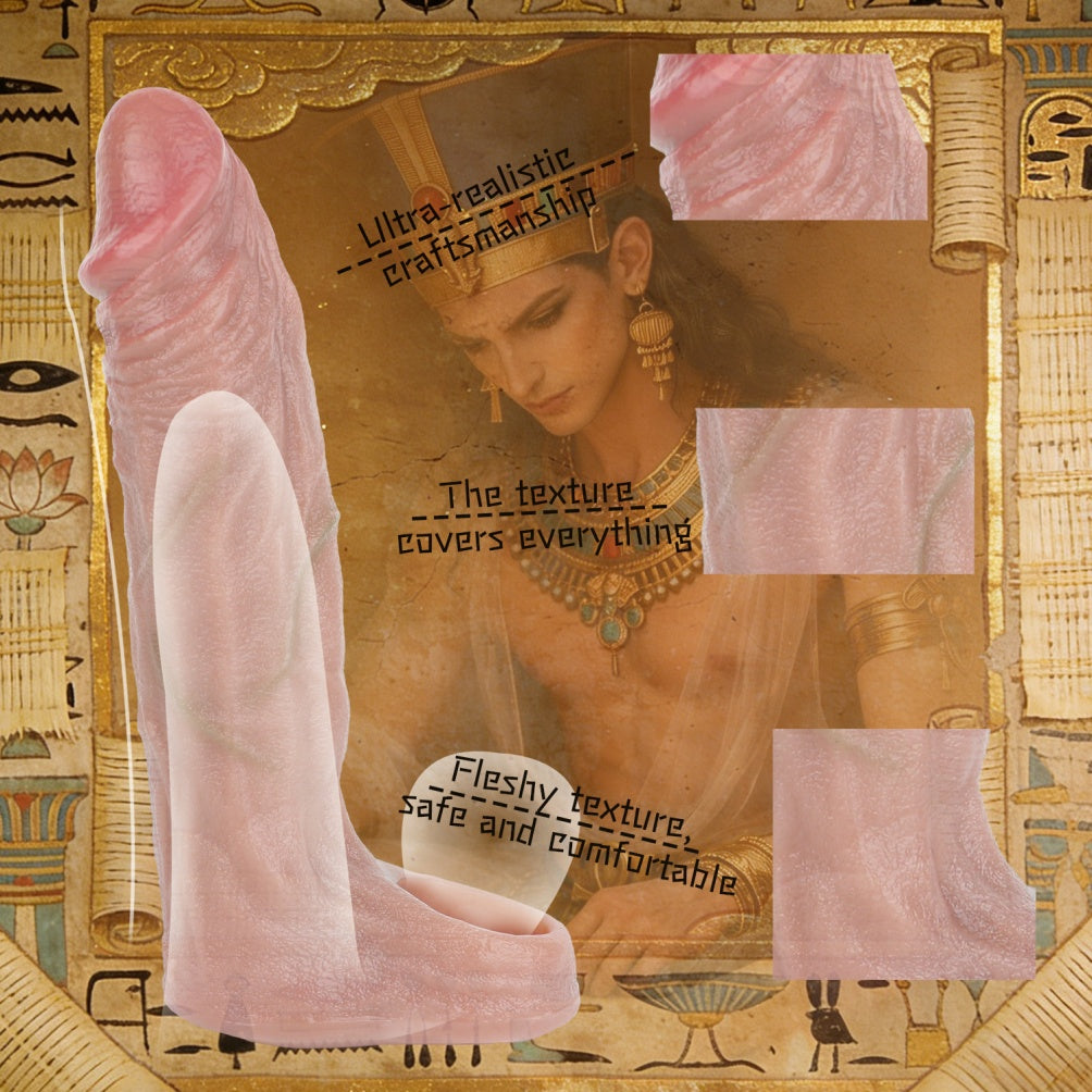 Realistic Full-Coverage Silicone Cock Extender Sleeve - Delay Ejaculation & Ball Ring Penis Sheath