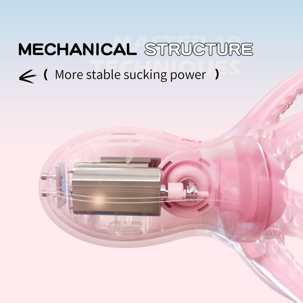 Pink Silicone Octopus Clit Sucking Massager – Cute & Discreet Oral Sex Simulator for Women