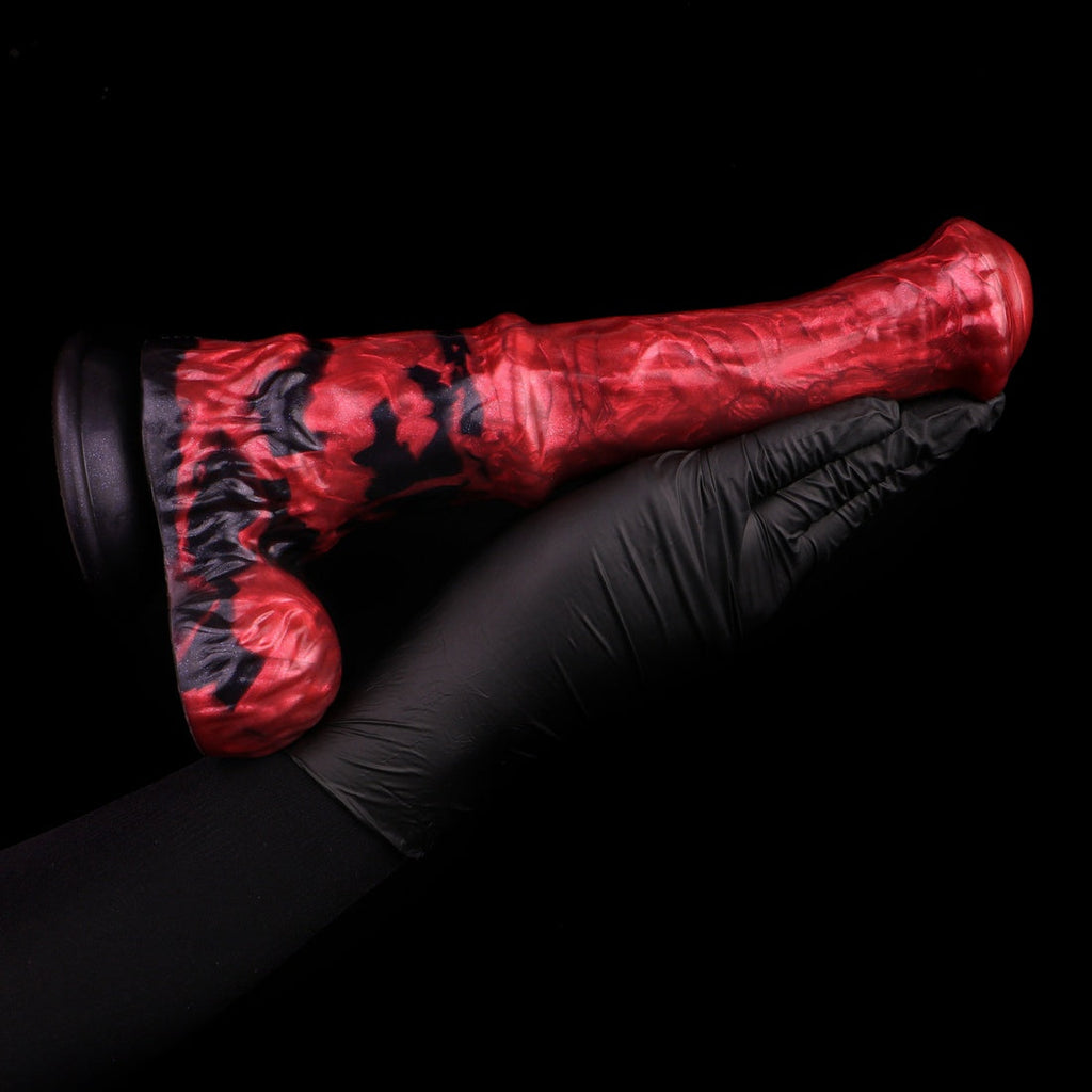 Horse Dildo – Platinum Silicone Monster Fantasy Cock | 10 Inch | 2.17in Shaft | Suction Cup | Domlust