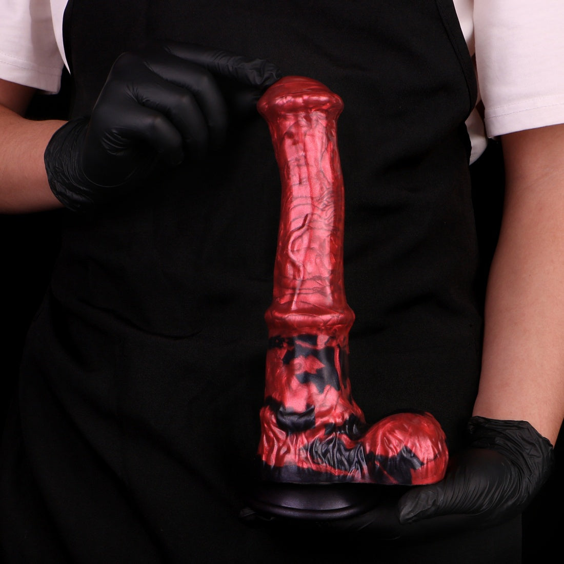 Horse Dildo – Platinum Silicone Monster Fantasy Cock | 10 Inch | 2.17in Shaft | Suction Cup | Domlust