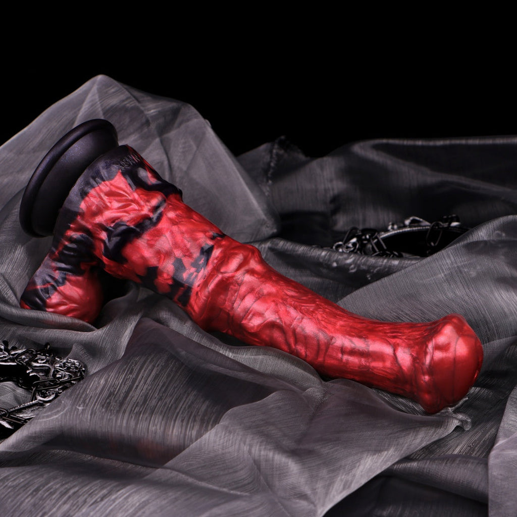 Horse Dildo – Platinum Silicone Monster Fantasy Cock | 10 Inch | 2.17in Shaft | Suction Cup | Domlust