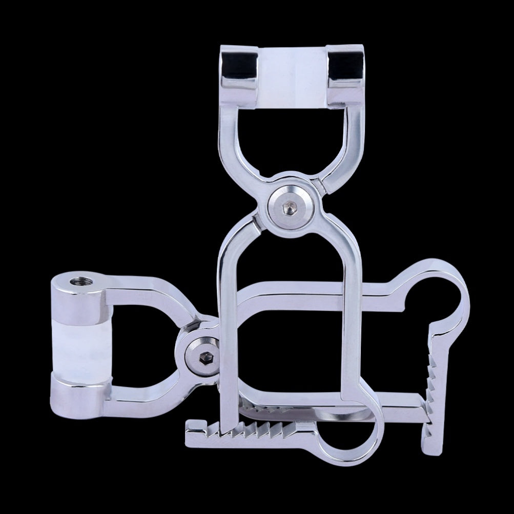 Stainless Steel Bettie Bondage Nipple Clamps - Spiked Arc Spring-Stimulating BDSM Tool for Women