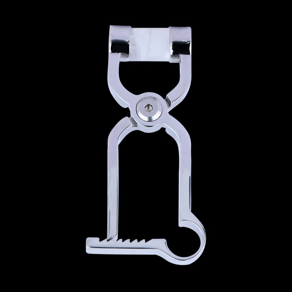 Stainless Steel Bettie Bondage Nipple Clamps - Spiked Arc Spring-Stimulating BDSM Tool for Women