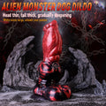 Domlust The Hound – Platinum Silicone Partial Knot Dog Dildo 9.25" Ribbed Shaft Fantasy Suction Cup Sex Toy