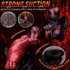 Domlust The Hound – Platinum Silicone Partial Knot Dog Dildo 9.25" Ribbed Shaft Fantasy Suction Cup Sex Toy