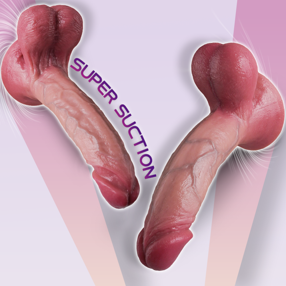 Domlust Corpus — Life Size Dual Density Flesh Dildo with Big Testicles | 6 Shapes, Platinum Silicone