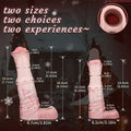Fantasy Horse Dick Silicone Cock Sleeve – Soft Penis Extender with Secure Ring for Enhanced Play