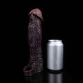 Midnight Rush BBC Silicone Penis Sleeve | Vibrating Cock Extender with G-Spot Remote | Couples Sex Toy