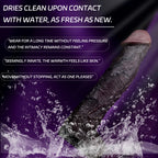 Midnight Rush BBC Silicone Penis Sleeve | Vibrating Cock Extender with G-Spot Remote | Couples Sex Toy