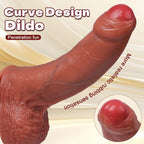 Dual-Layer Platinum Silicone Huge Dildo – Realistic G-Spot Expansion Toy | S / M / L