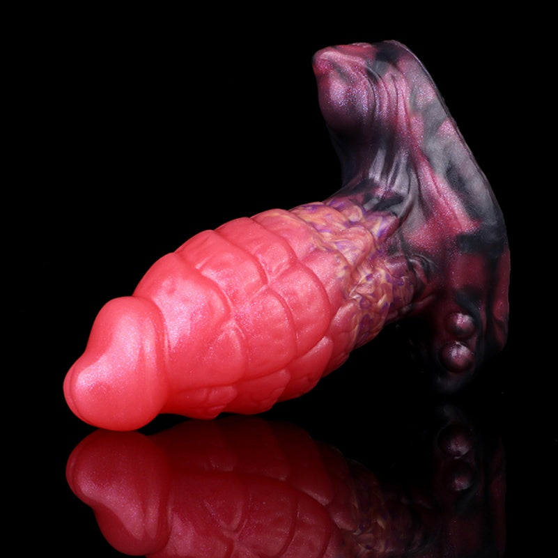 Fantasy Silkworm Cocoon Silicone Anal Plug Dildo – Deep Pressure Sex Toys with Anchor-Shaped Base