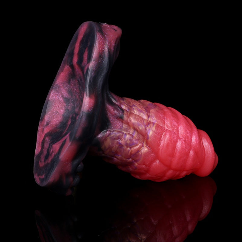 Fantasy Silkworm Cocoon Silicone Anal Plug Dildo – Deep Pressure Sex Toys with Anchor-Shaped Base