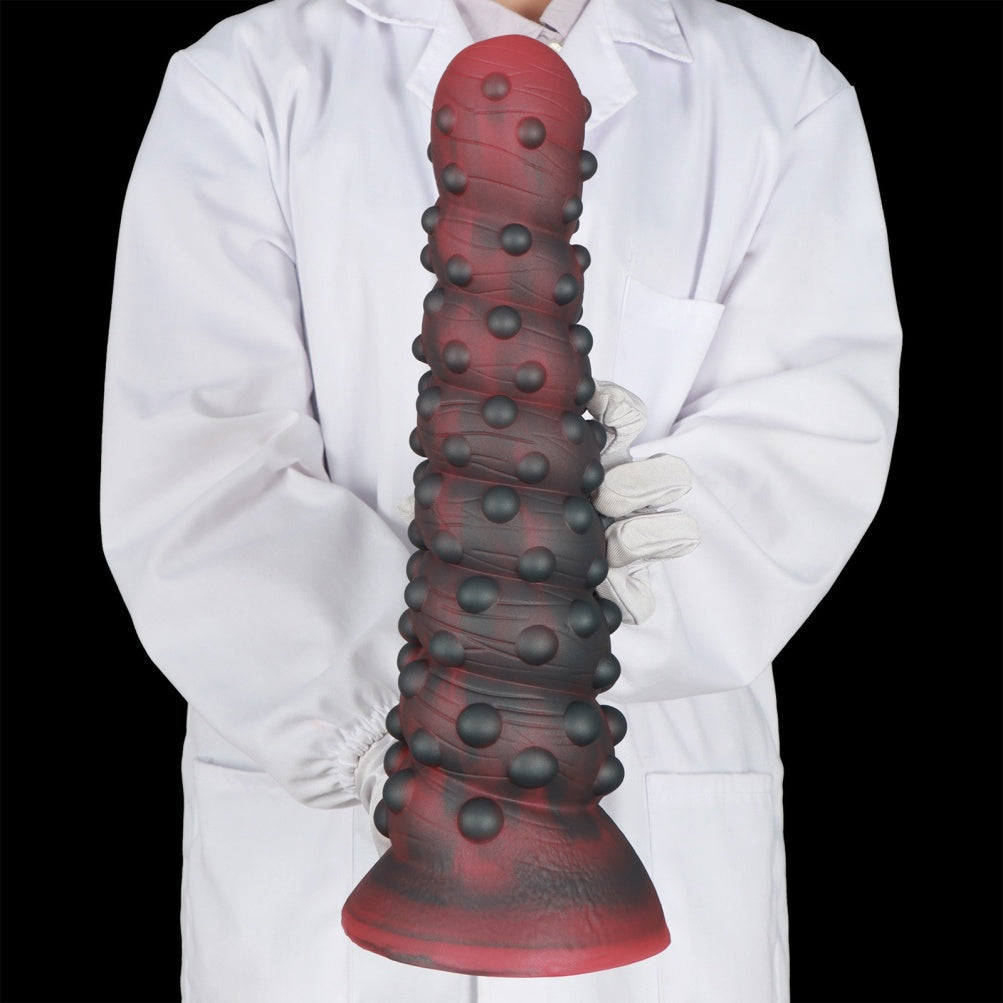 Spiral Tentacle Fist Dildo – Platinum Silicone Alien Xenomorph Deep Expansion Toy | Domlust