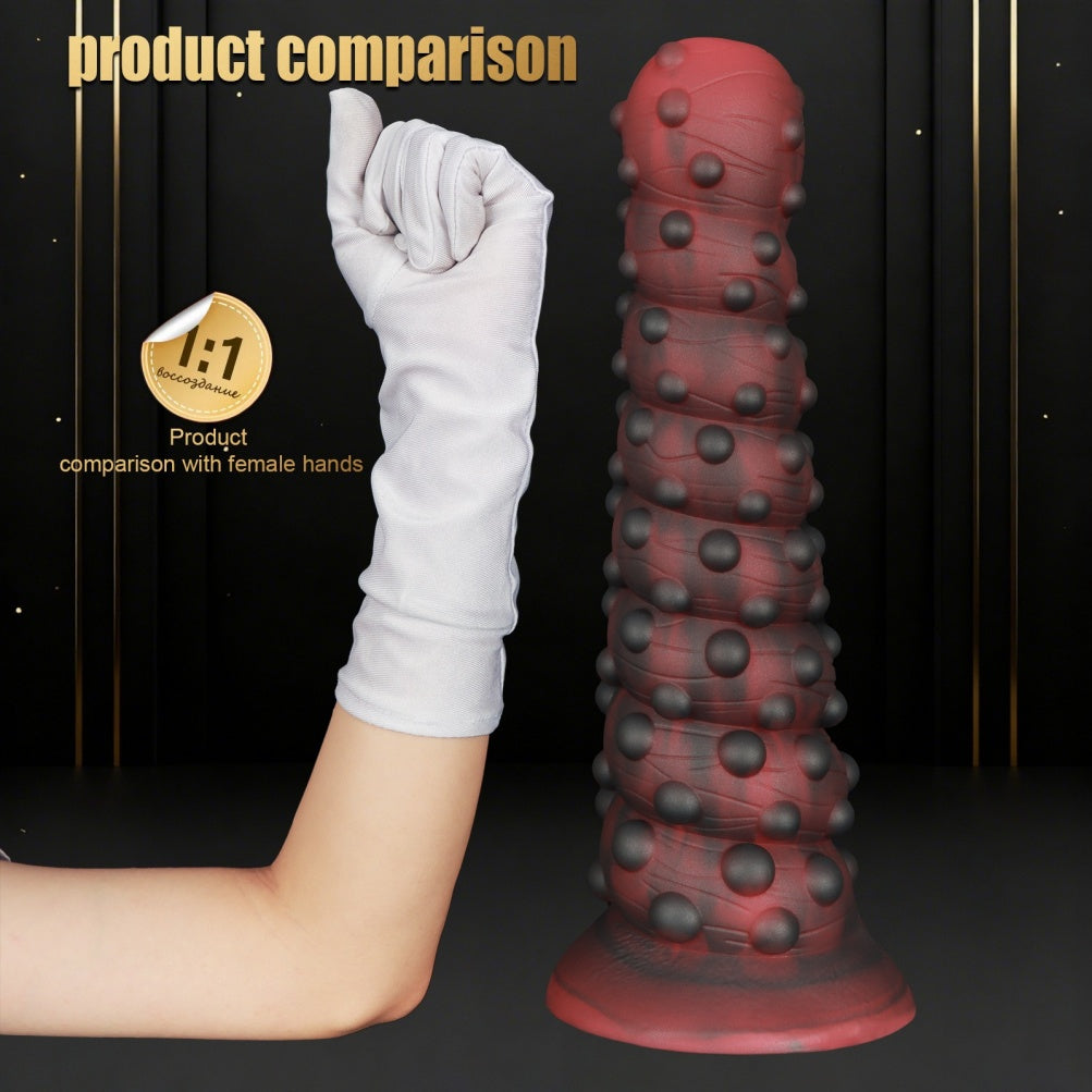 Spiral Tentacle Fist Dildo – Platinum Silicone Alien Xenomorph Deep Expansion Toy | Domlust