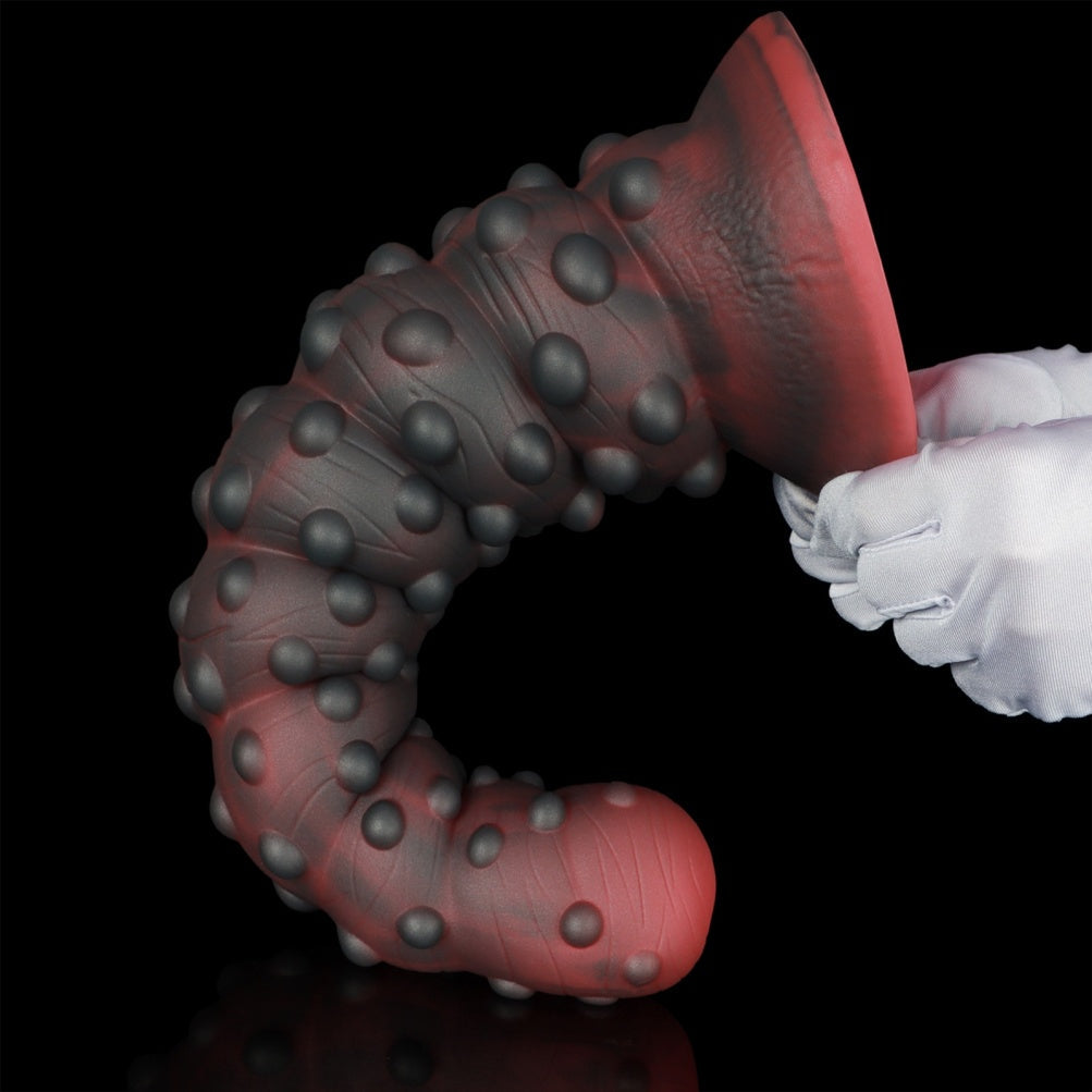 Spiral Tentacle Fist Dildo – Platinum Silicone Alien Xenomorph Deep Expansion Toy | Domlust