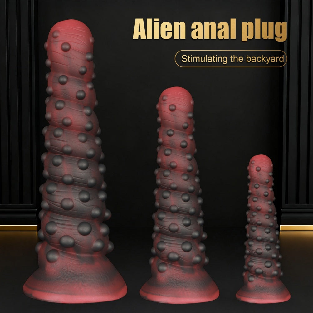 Spiral Tentacle Fist Dildo – Platinum Silicone Alien Xenomorph Deep Expansion Toy | Domlust