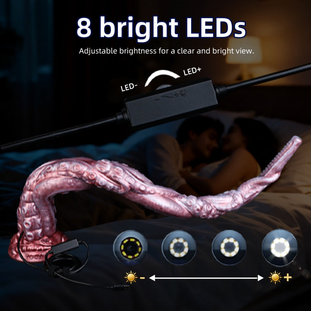 Extra Long 25 Inch Tentacle Dildo with Camera – Advanced Silicone Aliendildo for Deep Exploration