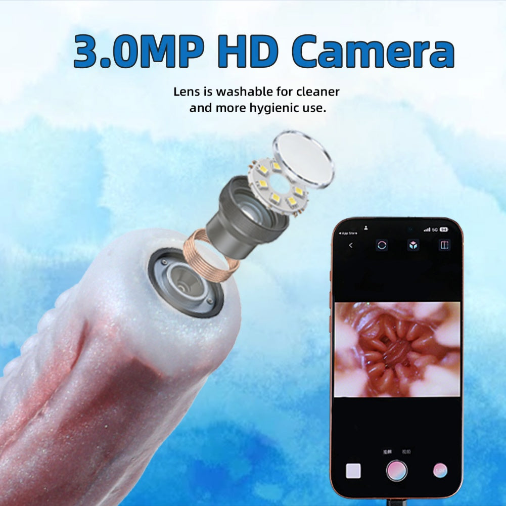 Extra Long 25 Inch Tentacle Dildo with Camera – Advanced Silicone Aliendildo for Deep Exploration