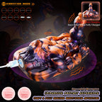 Dark Flame Wolf Lord Fantasy Beast Grinder – Platinum Silicone Vibrating Sex Grinding Toy