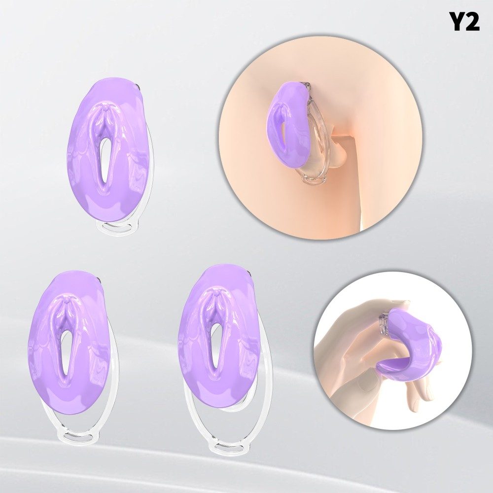 Fufu Clip Resin Sissy Chastity Cage