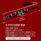 Leash Leather Strap-on Collar - Master-Slave Training Kinky Sex Toys