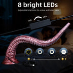 21 Inch Tentacle Dildo with Endoscope Camera - Extra Long Silicone Alien Toy for Deep G-Spot Exploration
