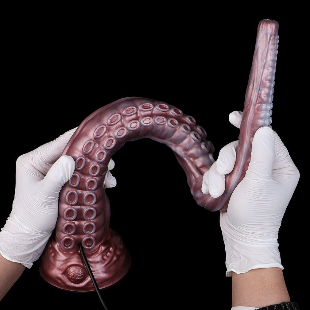 21 Inch Tentacle Dildo with Endoscope Camera - Extra Long Silicone Alien Toy for Deep G-Spot Exploration