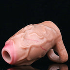 Localized Swelling Fantasy Penis Sleeve – Male Extension and Ejaculation Control Sex Toys